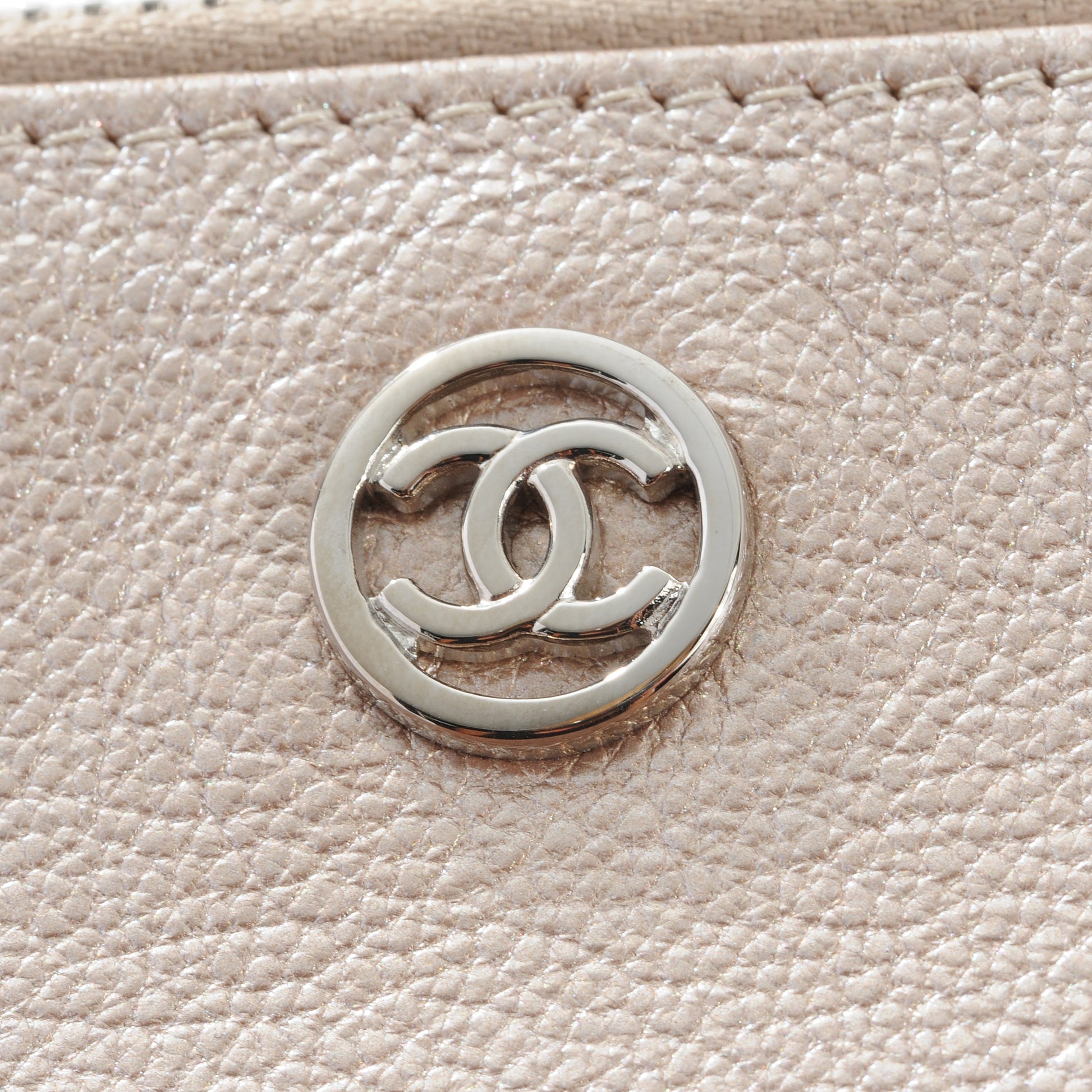 Chanel Cosmetic Pouch Metallic 4 of 7