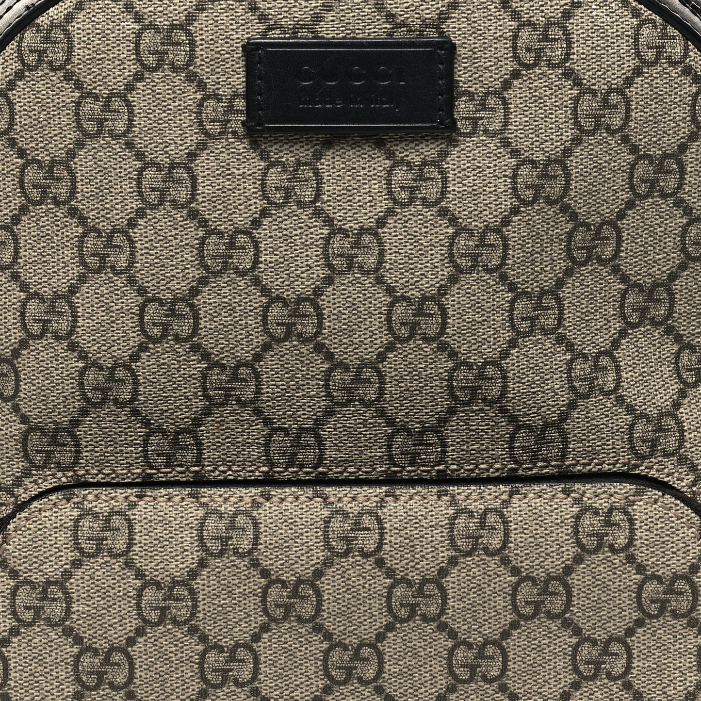 GG Supreme Monogram Small Eden Day Backpack Black
