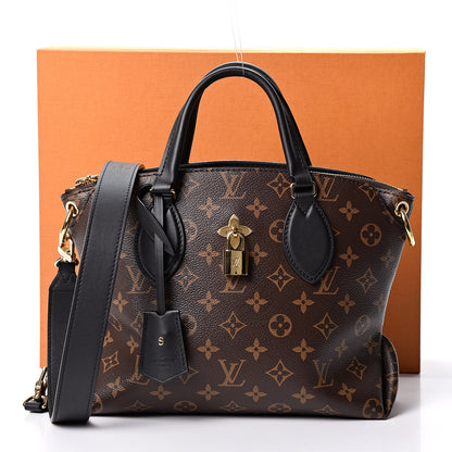 Louis Vuitton Monogram Flower Zipped Tote PM Black 11 of 11
