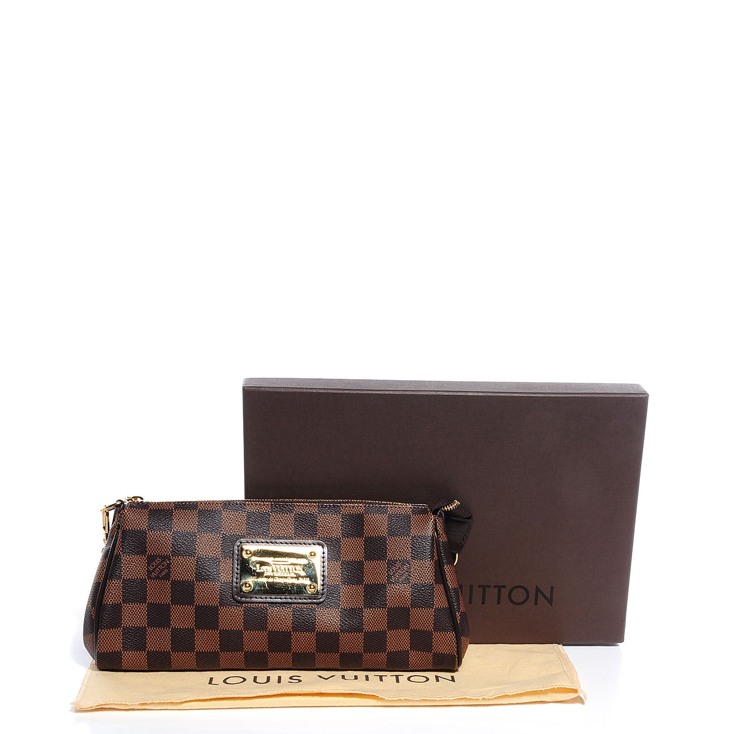 Louis Vuitton Damier Ebene Eva Clutch 5 of 9