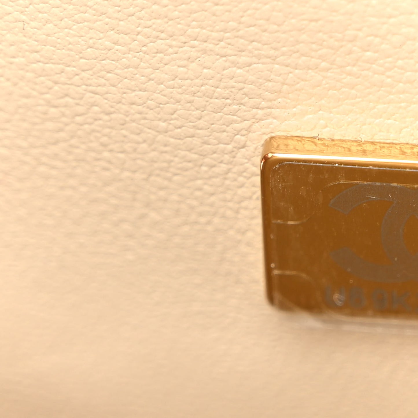 Metallic Lambskin Quilted CC In Love Heart Bag Gold