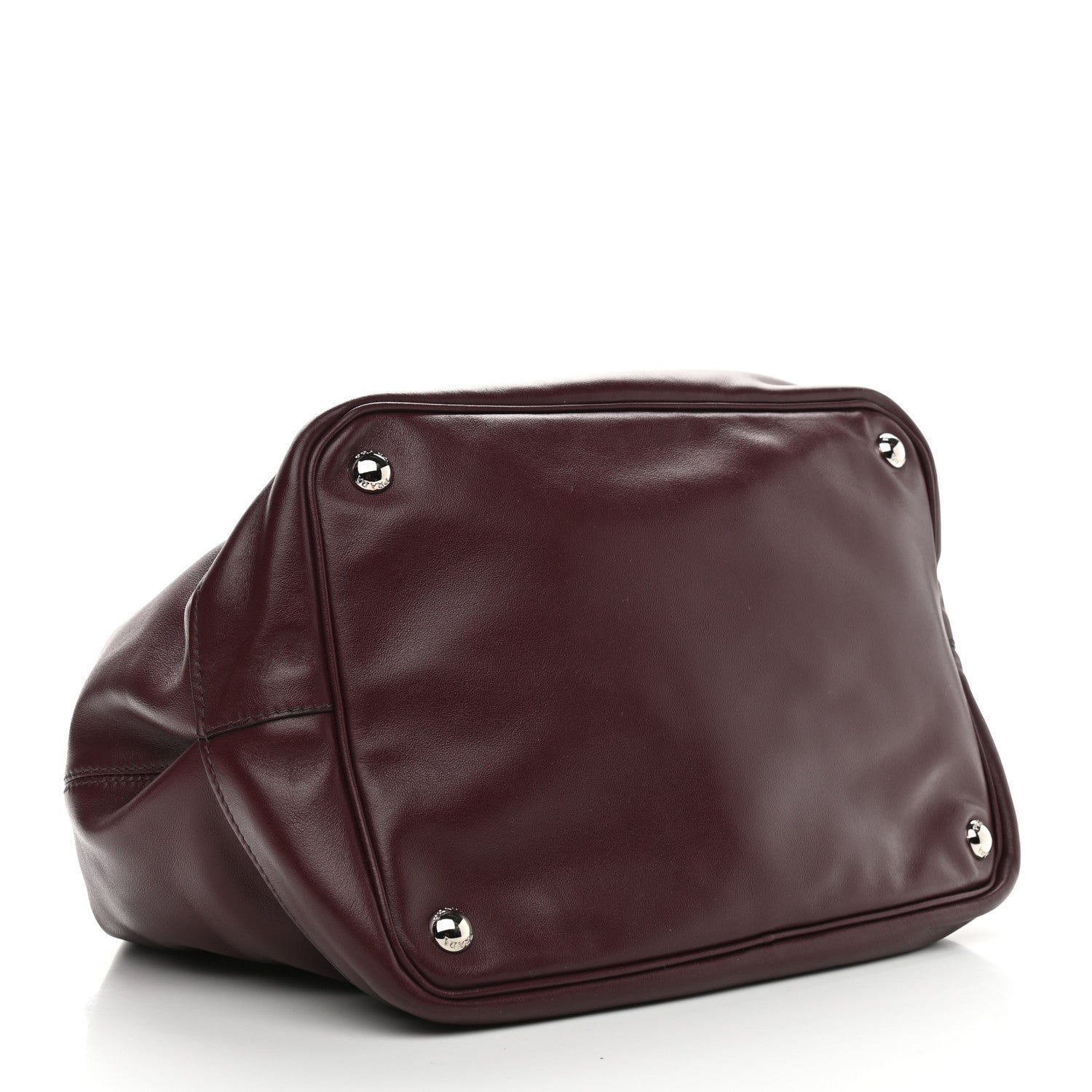 Prada Soft Calfskin Bucket Bag Granato 4 of 8