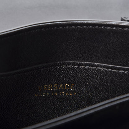 Versace Vitello Virtus Chain Clutch Black 5 of 10