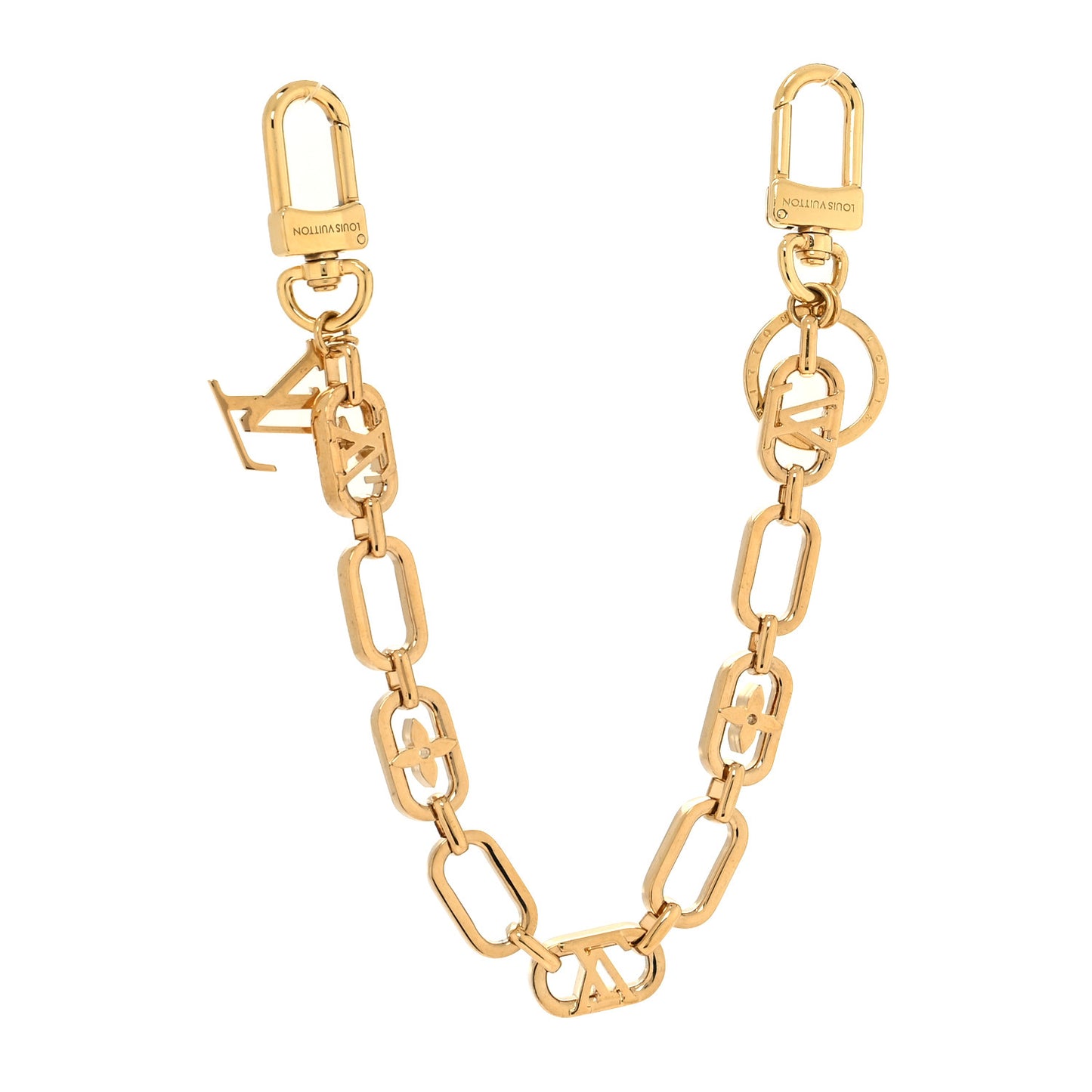 Metal My LV Chain Bag Charm Gold