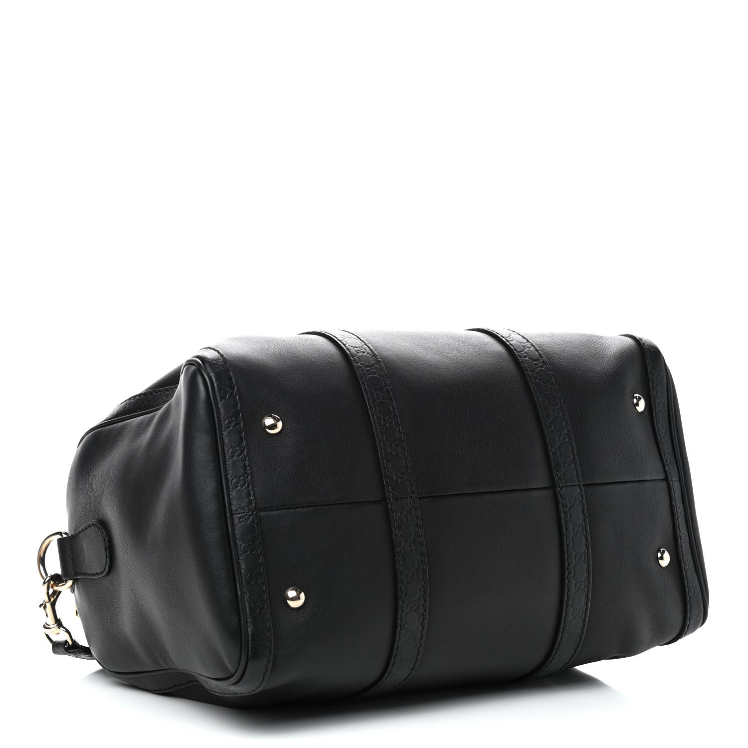 Gucci Calfskin Microguccissima Trim Medium Boston Black 4 of 9