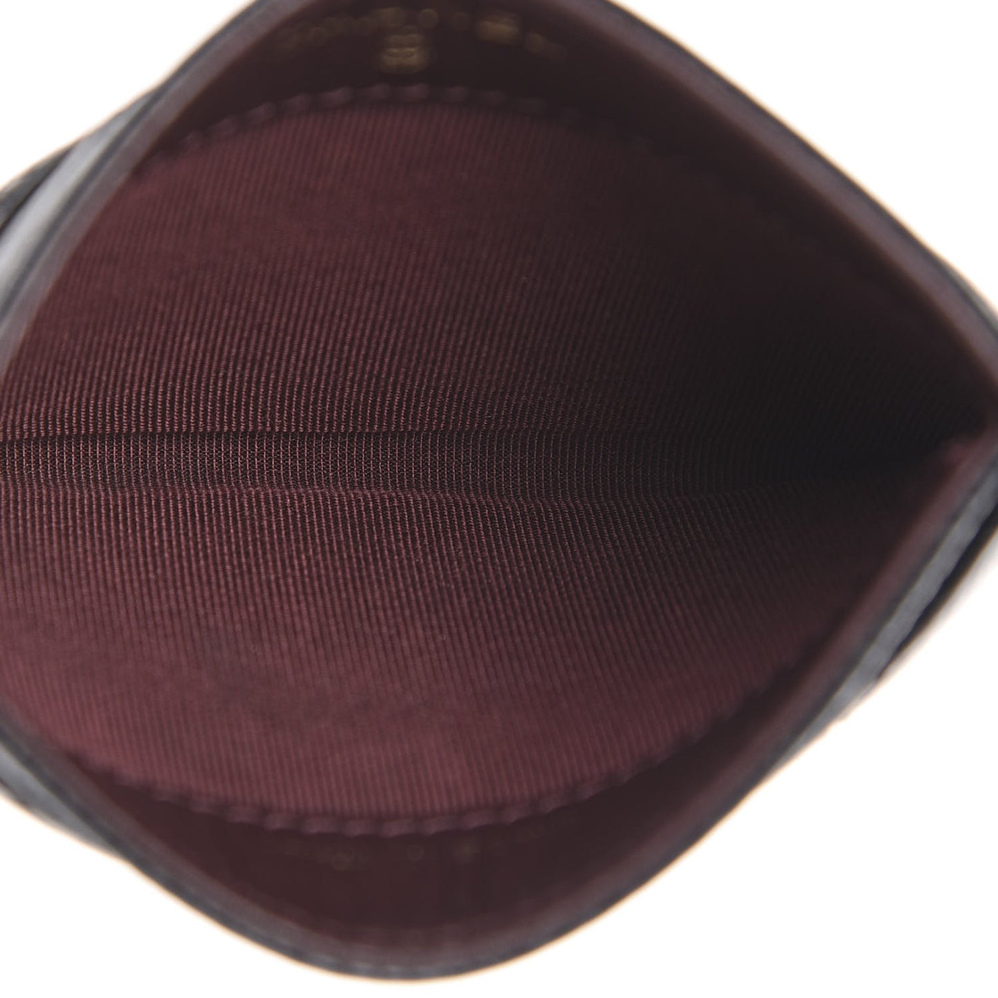 Caviar Quilted Card Holder Black