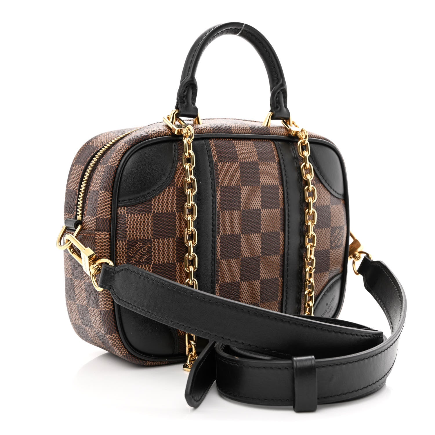 Louis Vuitton Damier Ebene Valisette Souple BB Black 3 of 9