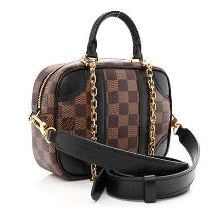 Louis Vuitton Damier Ebene Valisette Souple BB Black 3 of 9