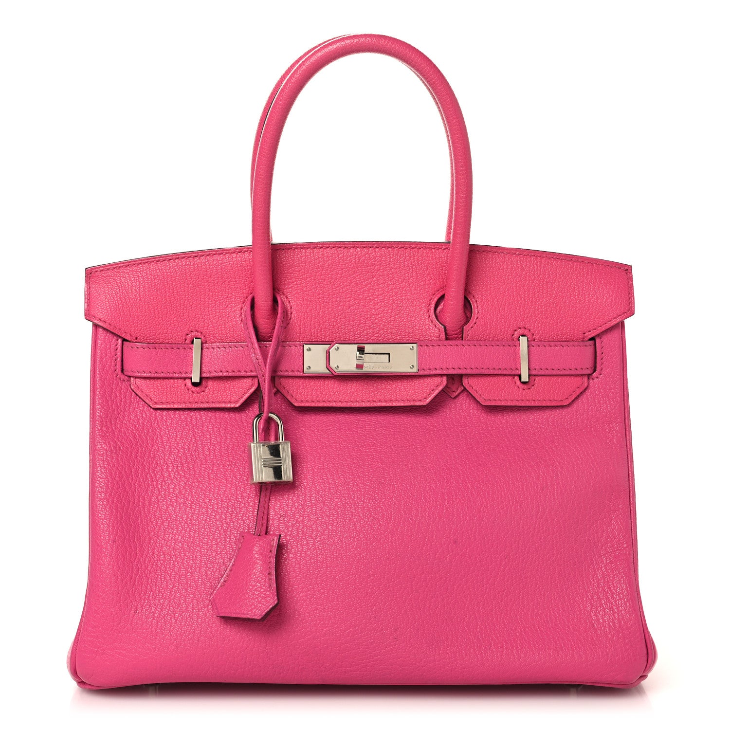 Hermes Chevre De Coromandel Birkin 30 Rose Shocking 1 of 16