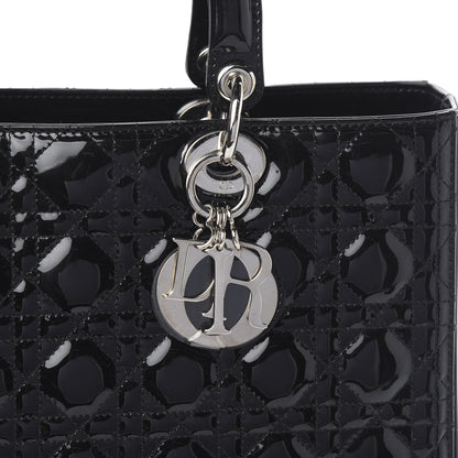 Christian Dior Patent Cannage Large Lady Dior Black 11 of 11