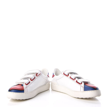 Valentino Garavani Calfskin Super Spiderman Velcro Sneakers 39.5 White 5 of 12