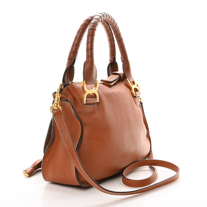 Chloe Calfskin Small Marcie Satchel Tan 3 of 10