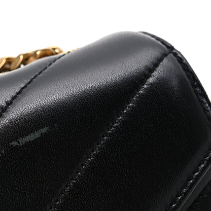 Saint Laurent Lambskin Chevron Quilted Small Loulou Black 12 of 12