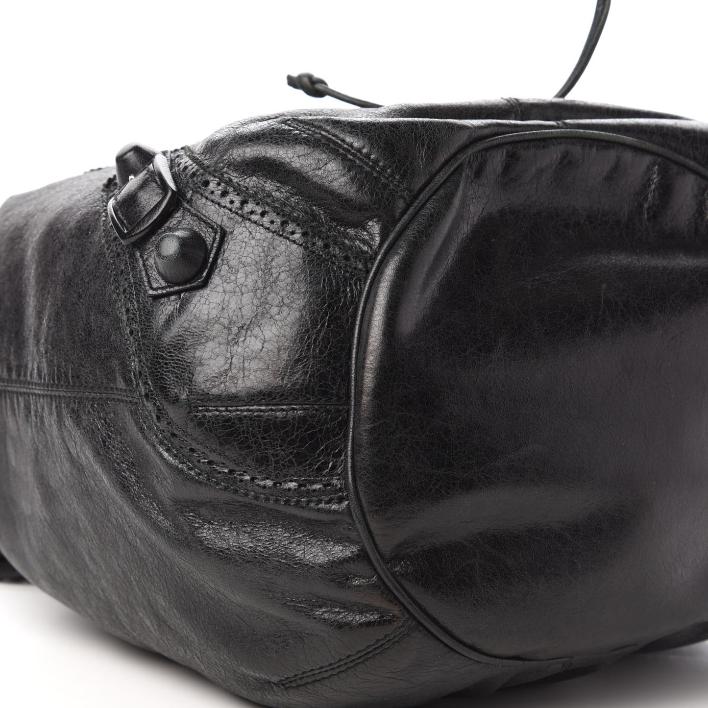 Agneau Giant Brogues Hardware Pompon Black