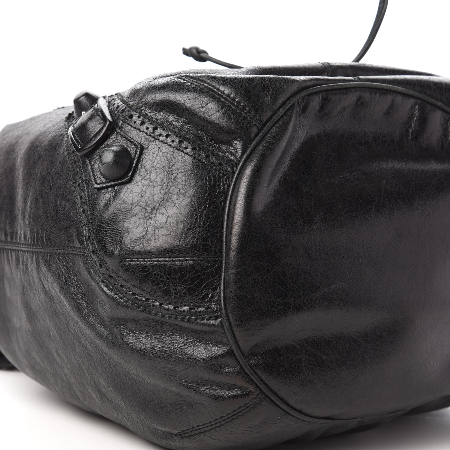 Balenciaga Agneau Giant Brogues Hardware Pompon Black 6 of 11