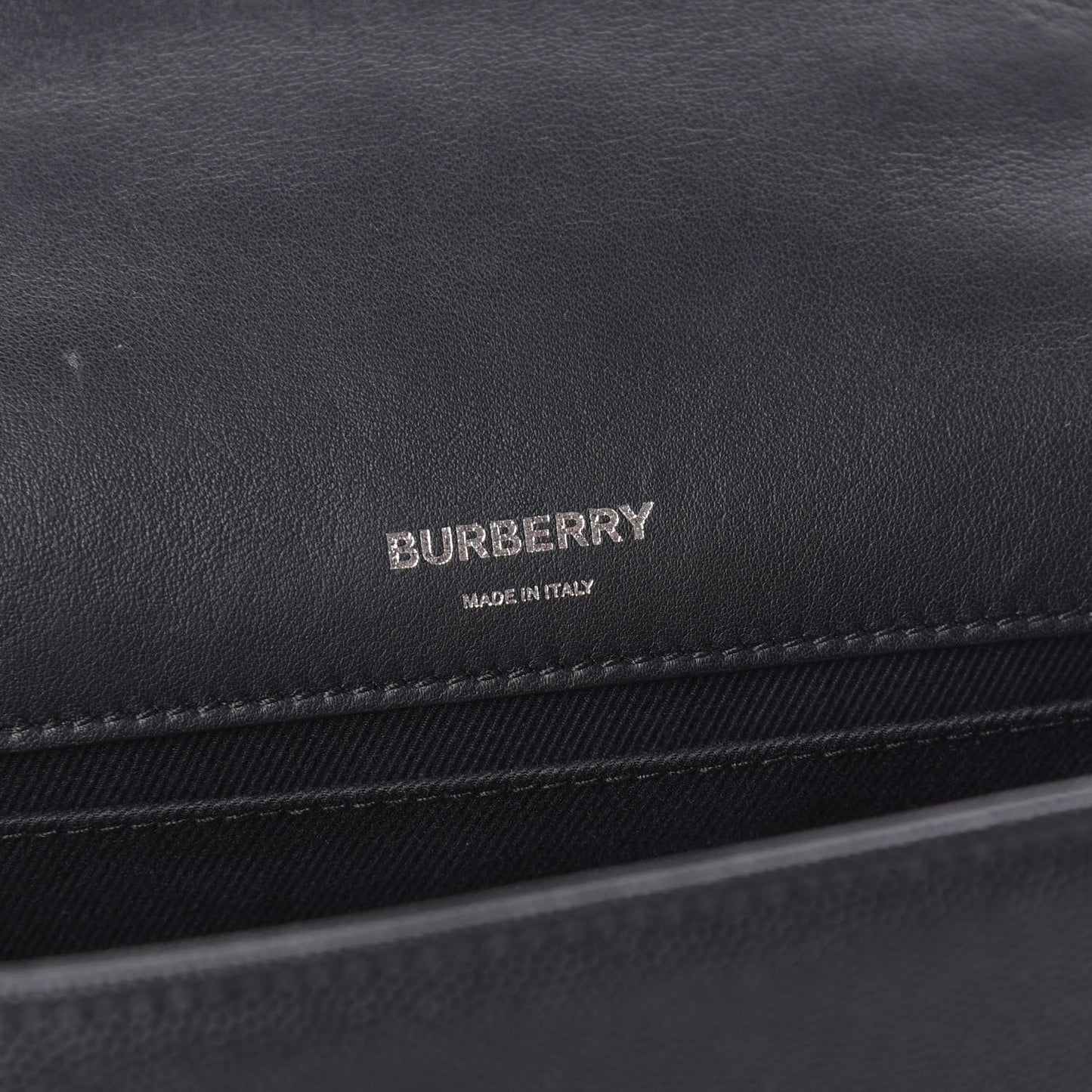 Grainy Calfskin Quilted Lola Bag Black