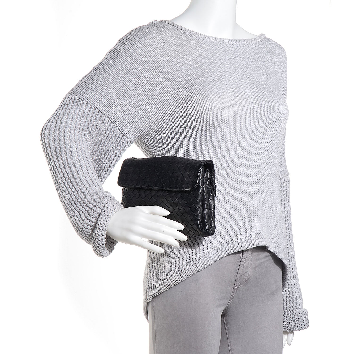 Bottega Veneta Nappa Intrecciato Cosmetic Case Nero Black 2 of 9