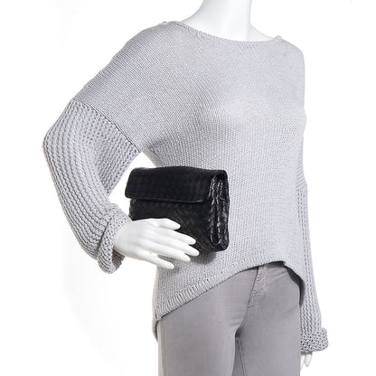 Bottega Veneta Nappa Intrecciato Cosmetic Case Nero Black 2 of 9