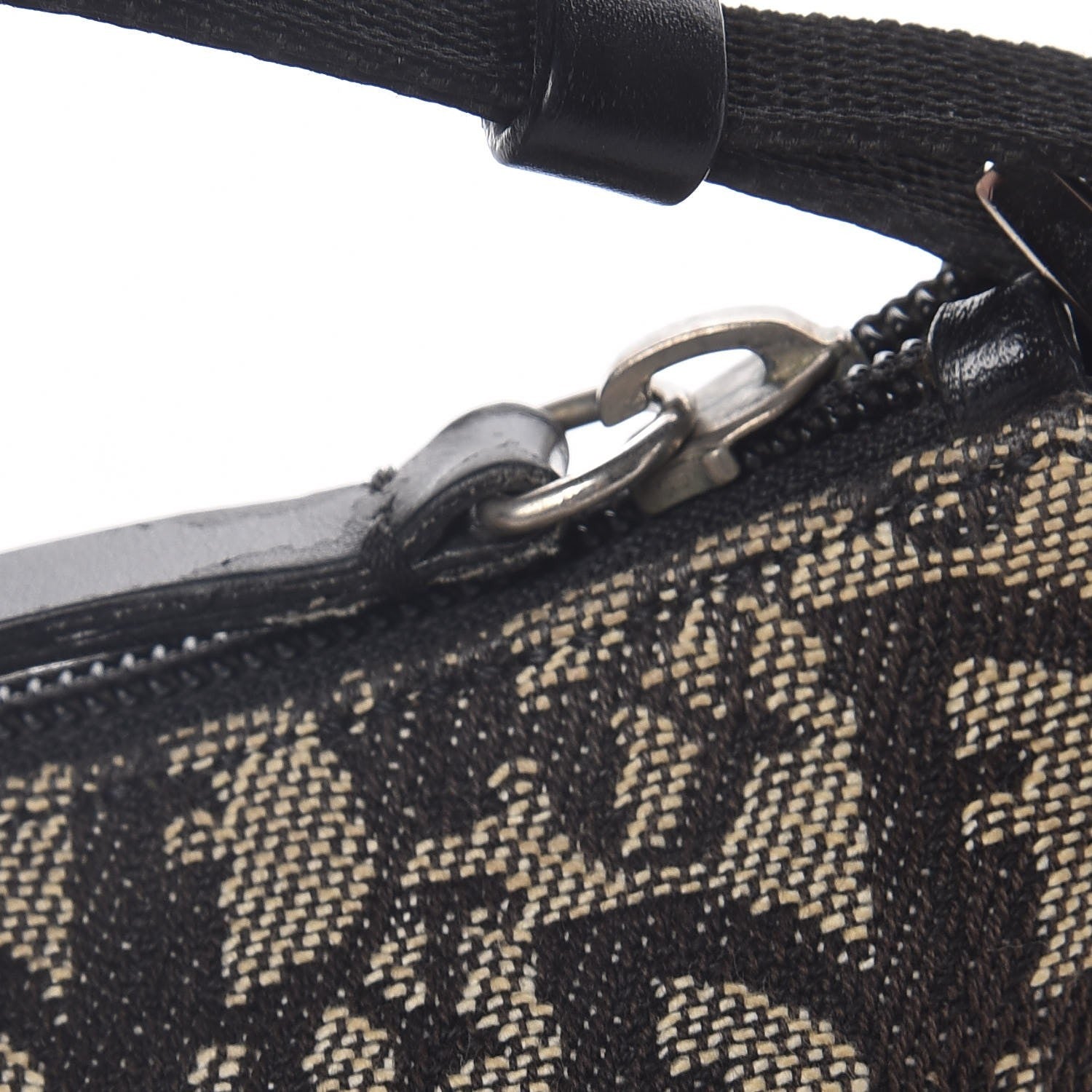 Christian Dior Monogram Shoulder Bag Pochette Black 12 of 12