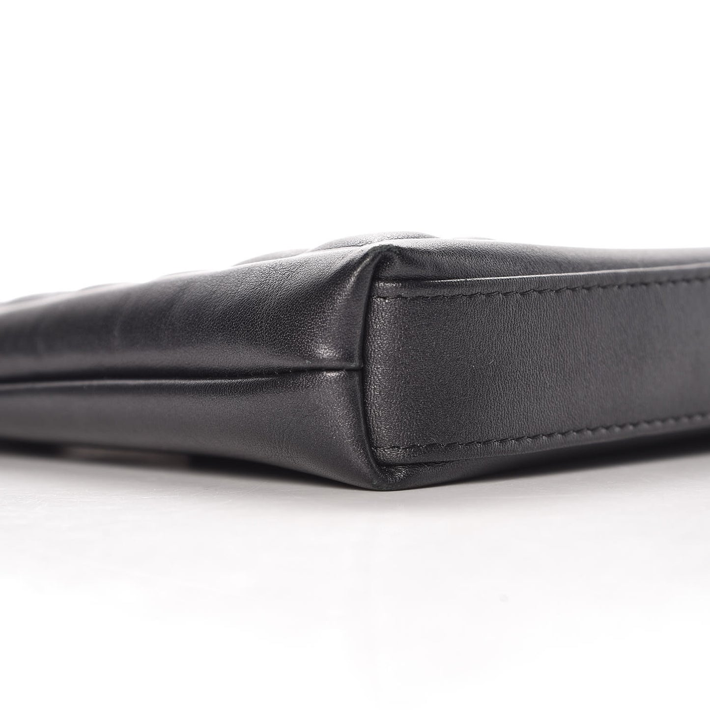 Metallic Calfskin Keyboard Pouch Black