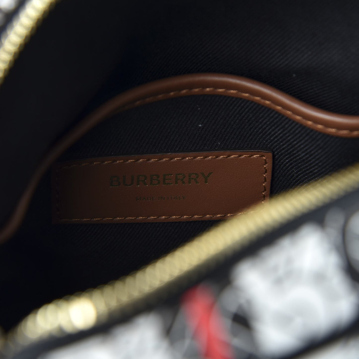 E-Canvas Monogram Stripe Thornton Messenger Bag Bridle Brown