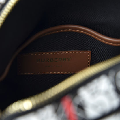 Burberry E-Canvas Monogram Stripe Thornton Messenger Bag Bridle Brown 7 of 8