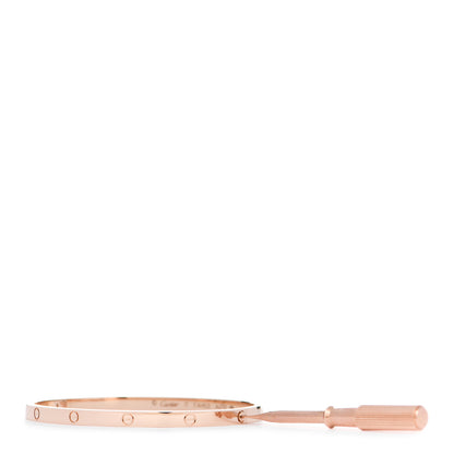 Cartier 18K Pink Gold Small LOVE Bracelet 17 3 of 5