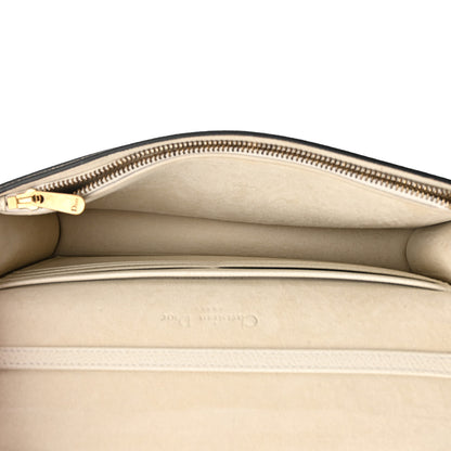Christian Dior Grained Calfskin Saddle Chain Pouch Off White 6 of 10