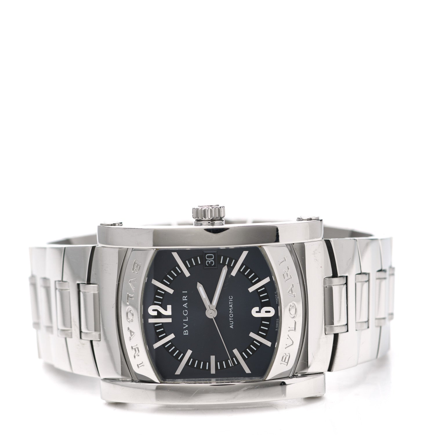 Bulgari Stainless Steel 35mm Assioma Automatic Watch Black 2 of 4