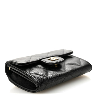 Chanel Caviar Quilted Flap Card Holder On Chain Black 4 of 11