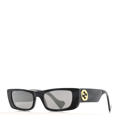 Gucci Acetate Rectangular Sunglasses GG0516S Black 1 of 8