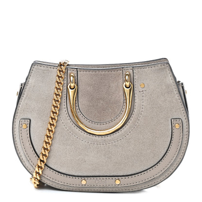 Chloe Calfskin Suede Mini Pixie Signature Belt Bag Motty Grey 1 of 8