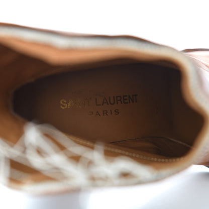 Saint Laurent Calfskin Jodie 105 Ankle Boots 36 Camel 9 of 13