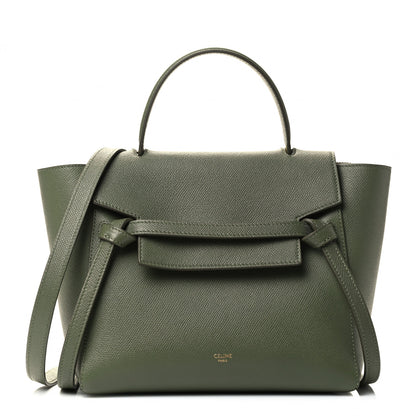 Celine Grained Calfskin Micro Belt Bag Army Green 1 of 4