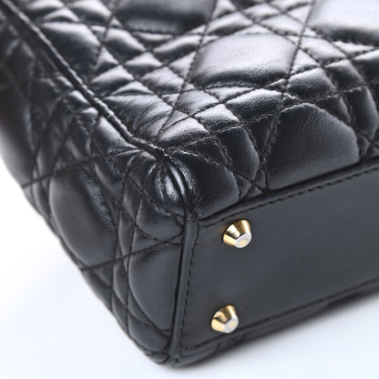 Christian Dior Lambskin Cannage Mini Lady Dior Black 9 of 24