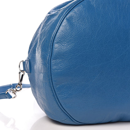 Balenciaga Agneau Arena Round Air Hobo Bleu De Prusse 8 of 10
