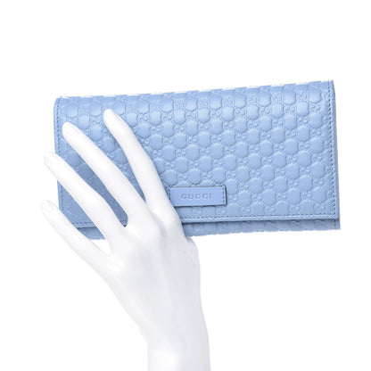 Gucci Soft Microguccissima Continental Wallet Mineral Blue 2 of 10