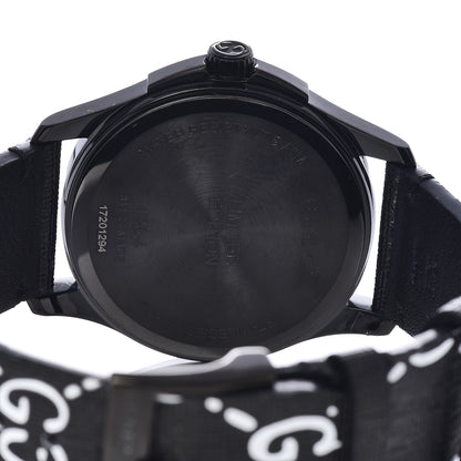 Gucci PVD Stainless Steel Canvas 38mm G-Timeless Ghost Quartz Watch Black 5 of 6