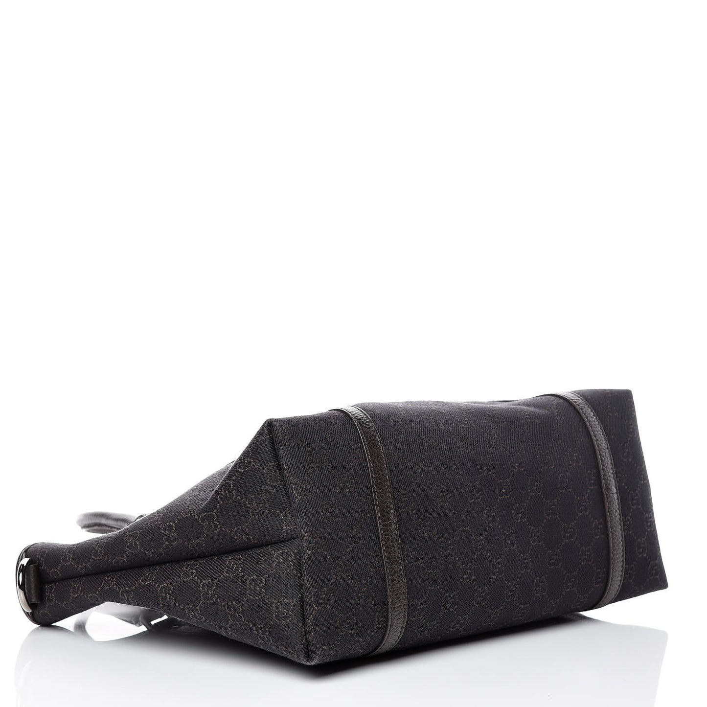 Denim Dollar Calfskin GG Monogram Medium Joy Tote Brown