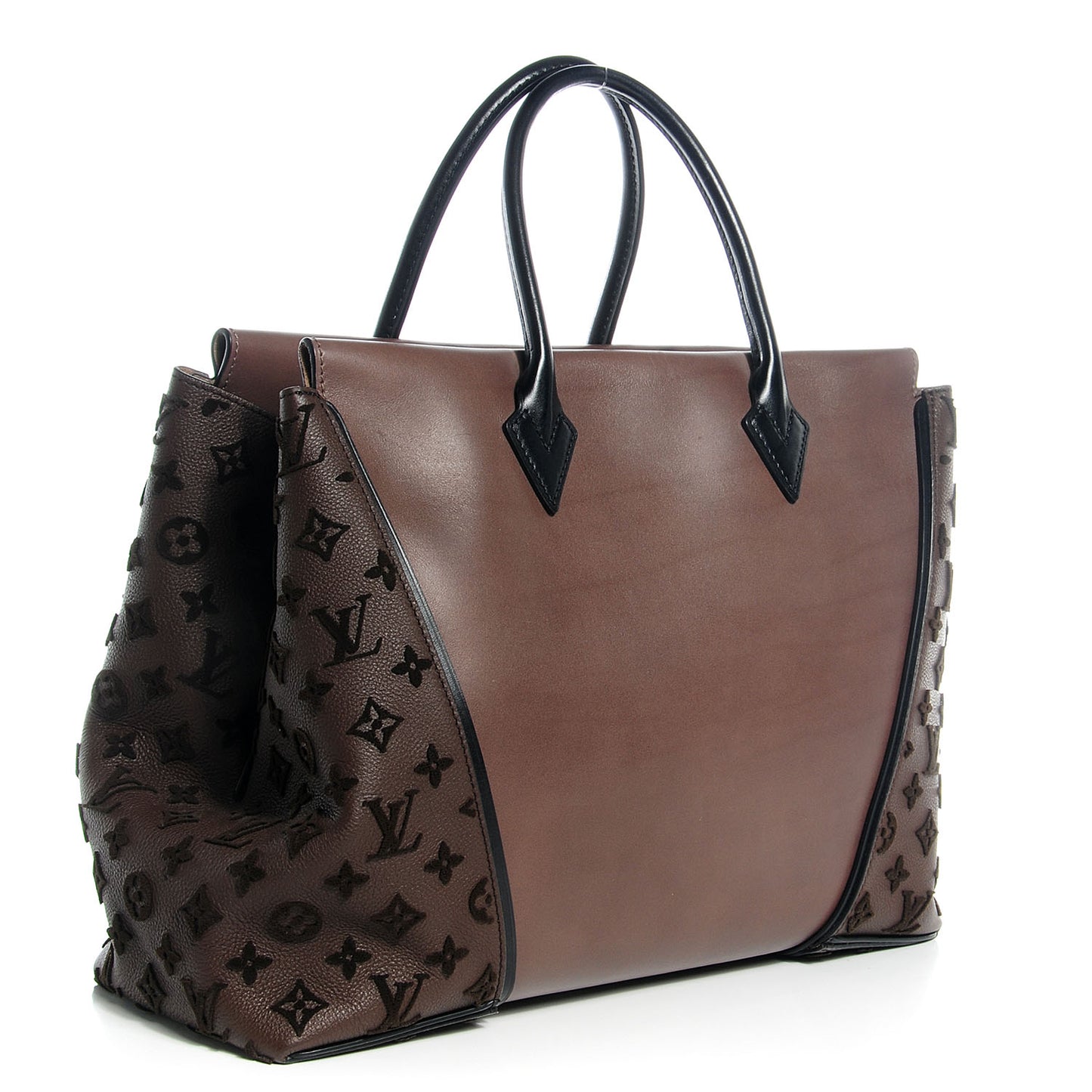 Monogram Cuir Orfevre and Veau Cachemire W GM Gris