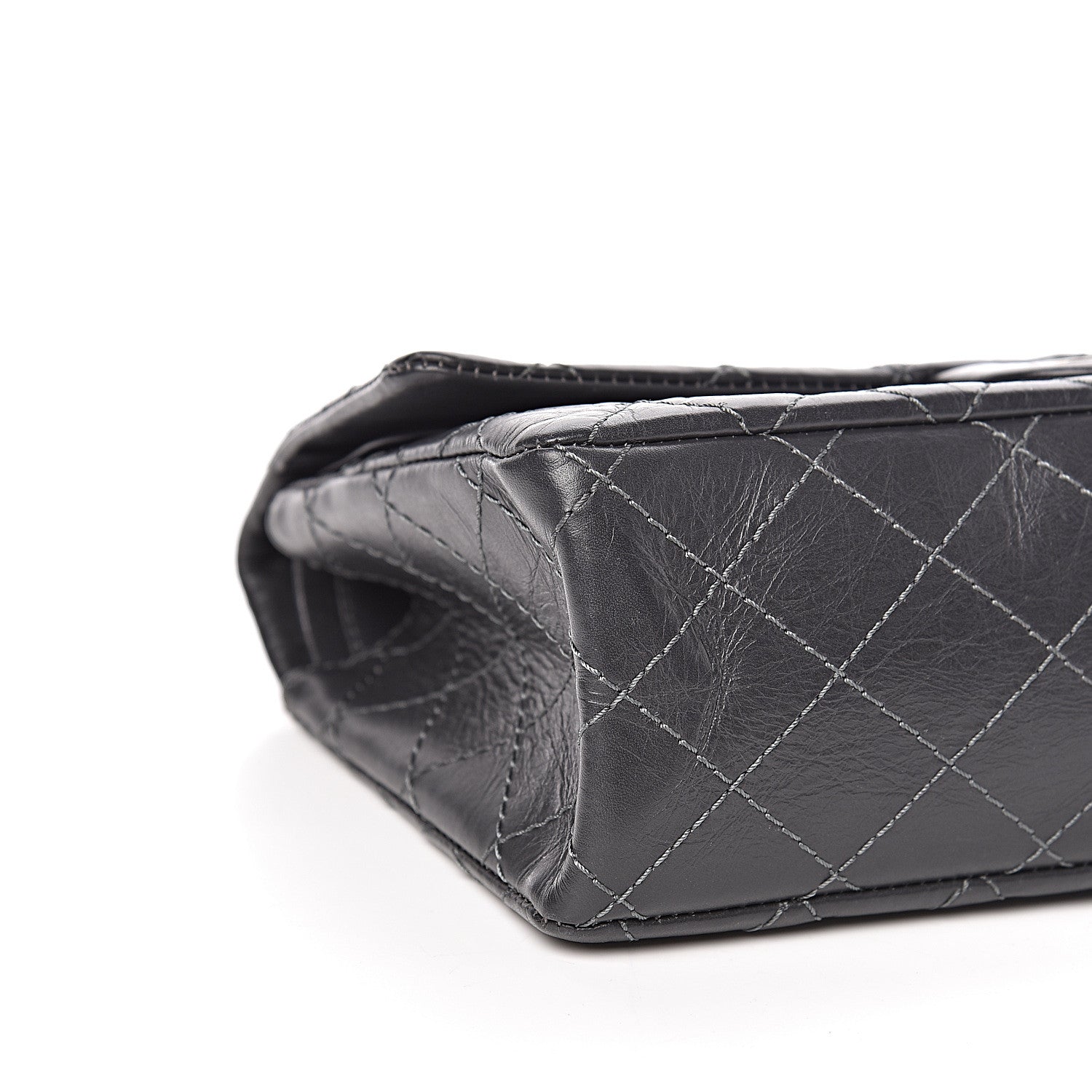 Chanel Aged Calfskin 2.55 Reissue 225 Flap Dark Grey 5 of 11