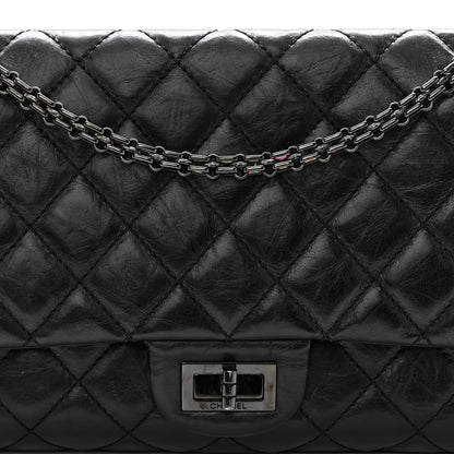 Chanel Aged Calfskin Quilted 2.55 Reissue 227 Flap So Black 8 of 10