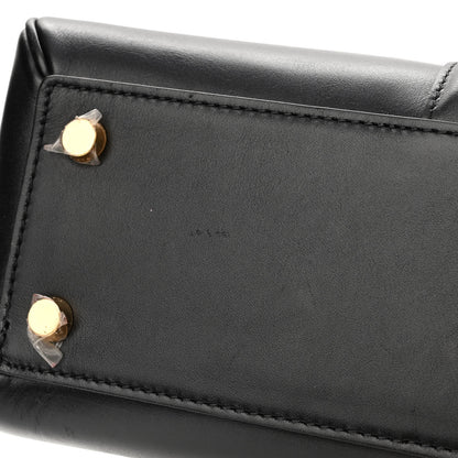 Celine Satinated Calfskin Small 16 Top Handle Bag Black 13 of 14