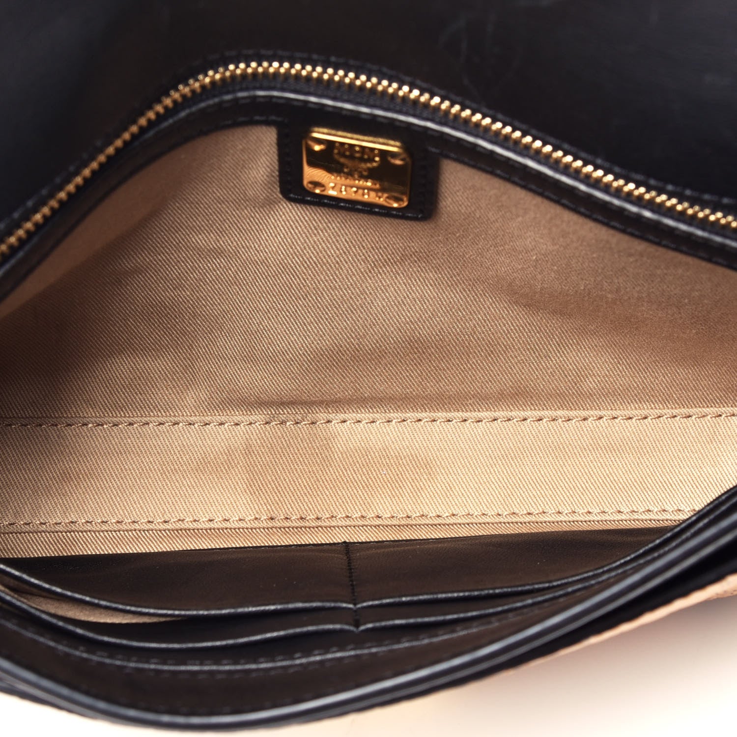 MCM Visetos Millie Wallet On Chain Cognac Black 5 of 10