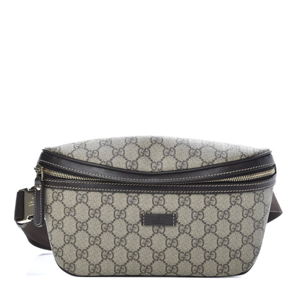Gucci GG Supreme Monogram Belt Bag Dark Brown 1 of 12
