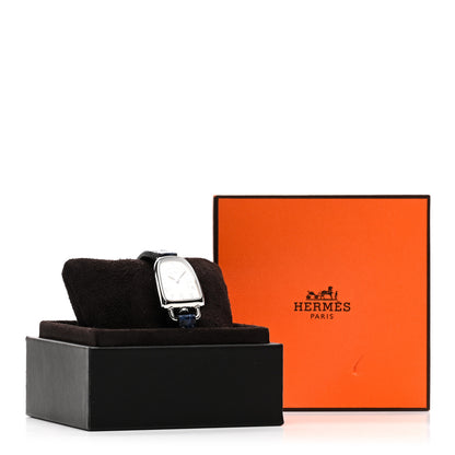 Hermes Stainless Steel Alligator 26mm Galop Quartz Watch Bleu Saphir 5 of 5