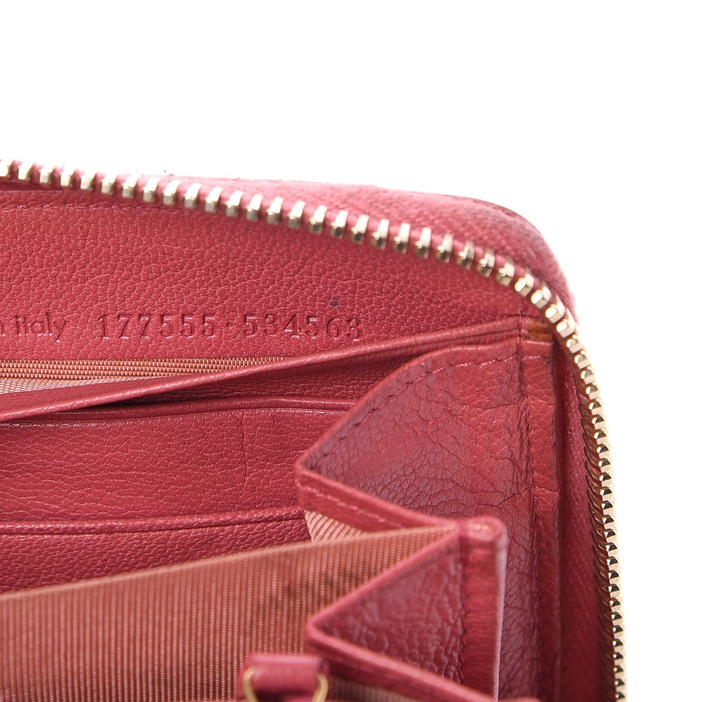 Chevre Belle De Jour Zip Around Wallet Pink