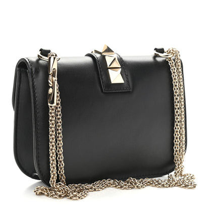 Valentino Garavani Vitello Small Glam Lock Rockstud Flap Black 3 of 10