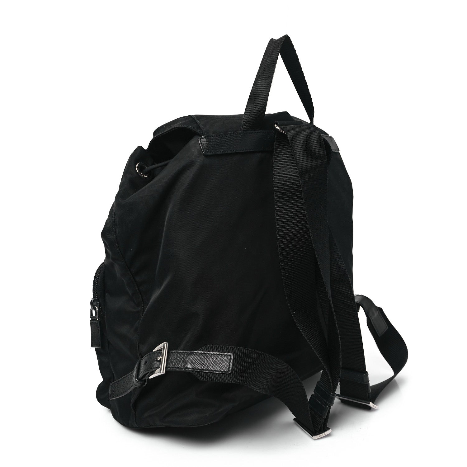 Prada Tessuto Nylon Saffiano Vela Backpack Black 3 of 14