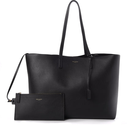 Saint Laurent Calfskin Large Shopping Tote Black 2 of 16